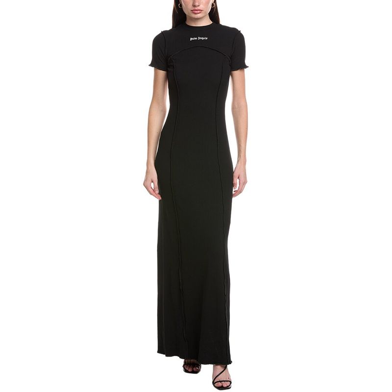 Palm Angels Womens Midi Dress, Black